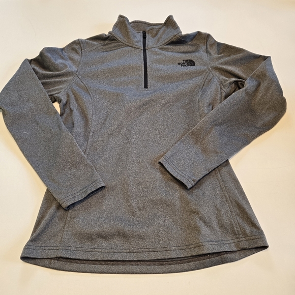 The North Face Womens Gray 1/4 Zip Pullover - Picture 1 of 9